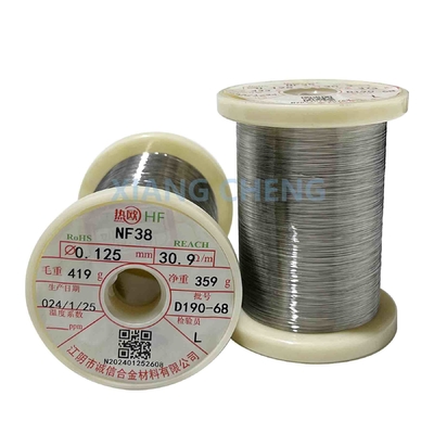 NF38 Содержание никеля 50-55 PTC Ni-Fe Alloy Wire Rod для точного контроля сопротивления в термисторах и датчиках Сопротивление 0.38