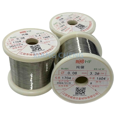 Чистый никелевый провод Nickel201/N 02201/2.4061/N7 для коррозионной устойчивости при высоких температурах и низких углеродных приложениях